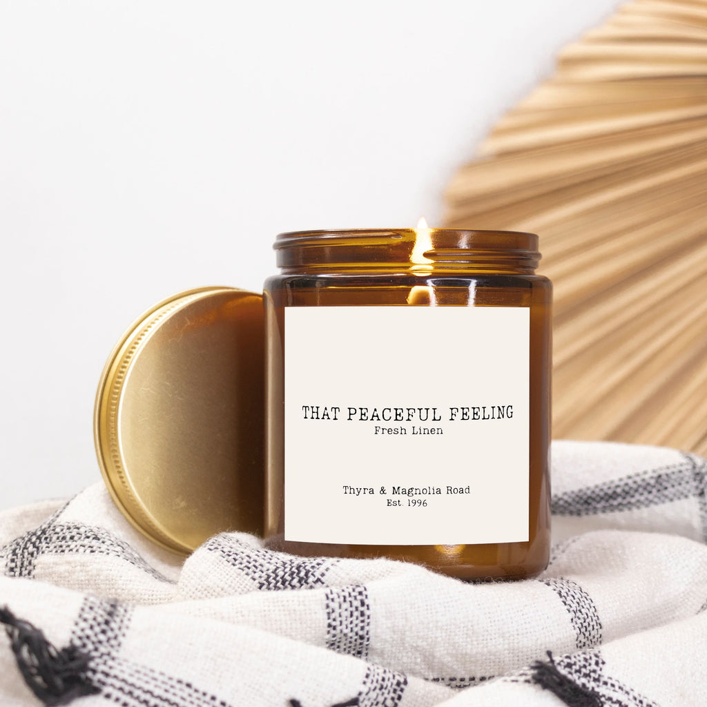 That Peaceful Feeling Candle Amber Jar 9oz