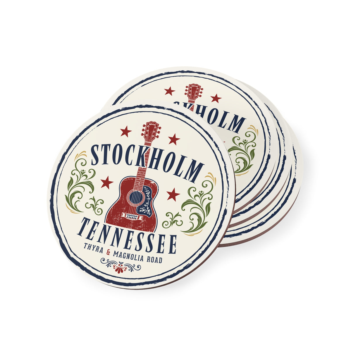Stockholm Tennessee — Retro Music City Drink Coaster (Set)