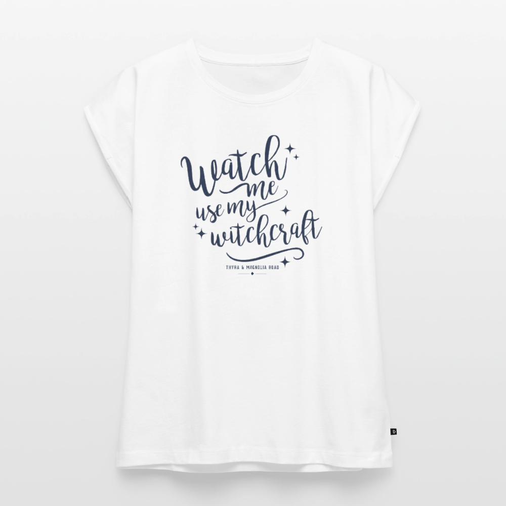 Watch Me Use My Witchcraft Relaxed Tee - white
