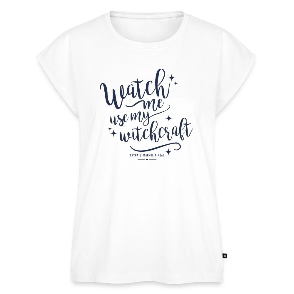 Watch Me Use My Witchcraft Relaxed Tee - white