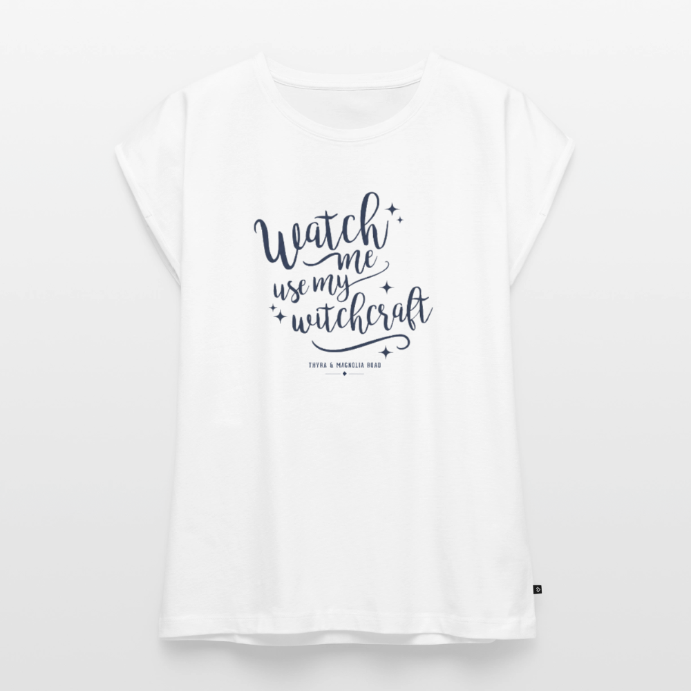 Watch Me Use My Witchcraft Relaxed Tee - white