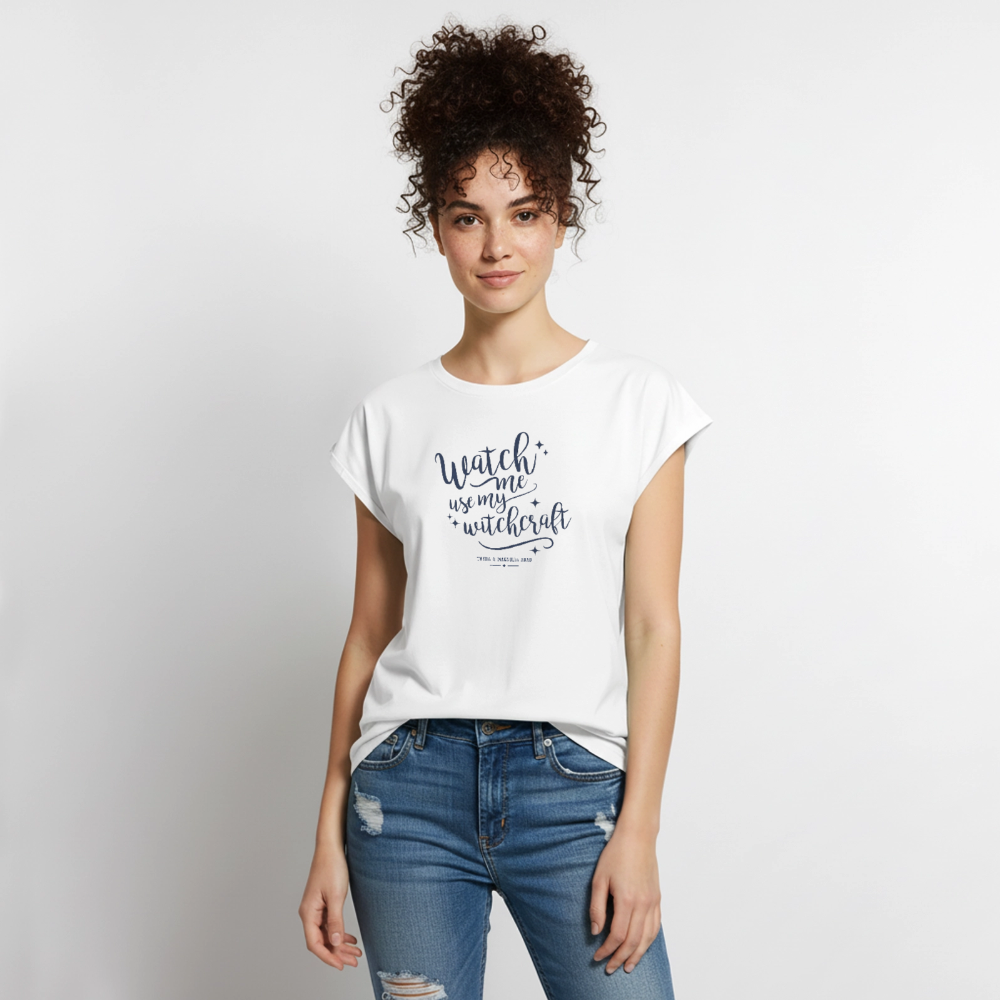 Watch Me Use My Witchcraft Relaxed Tee - white