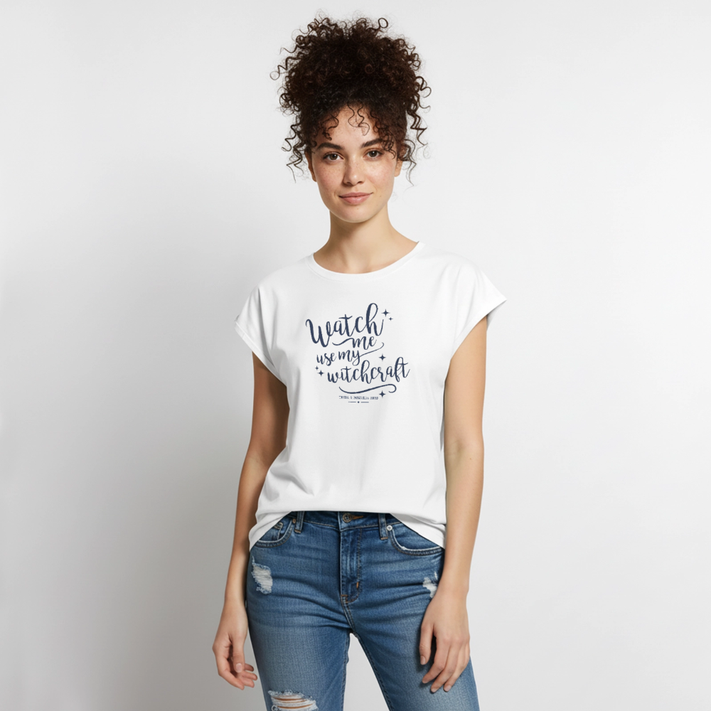 Watch Me Use My Witchcraft Relaxed Tee - white