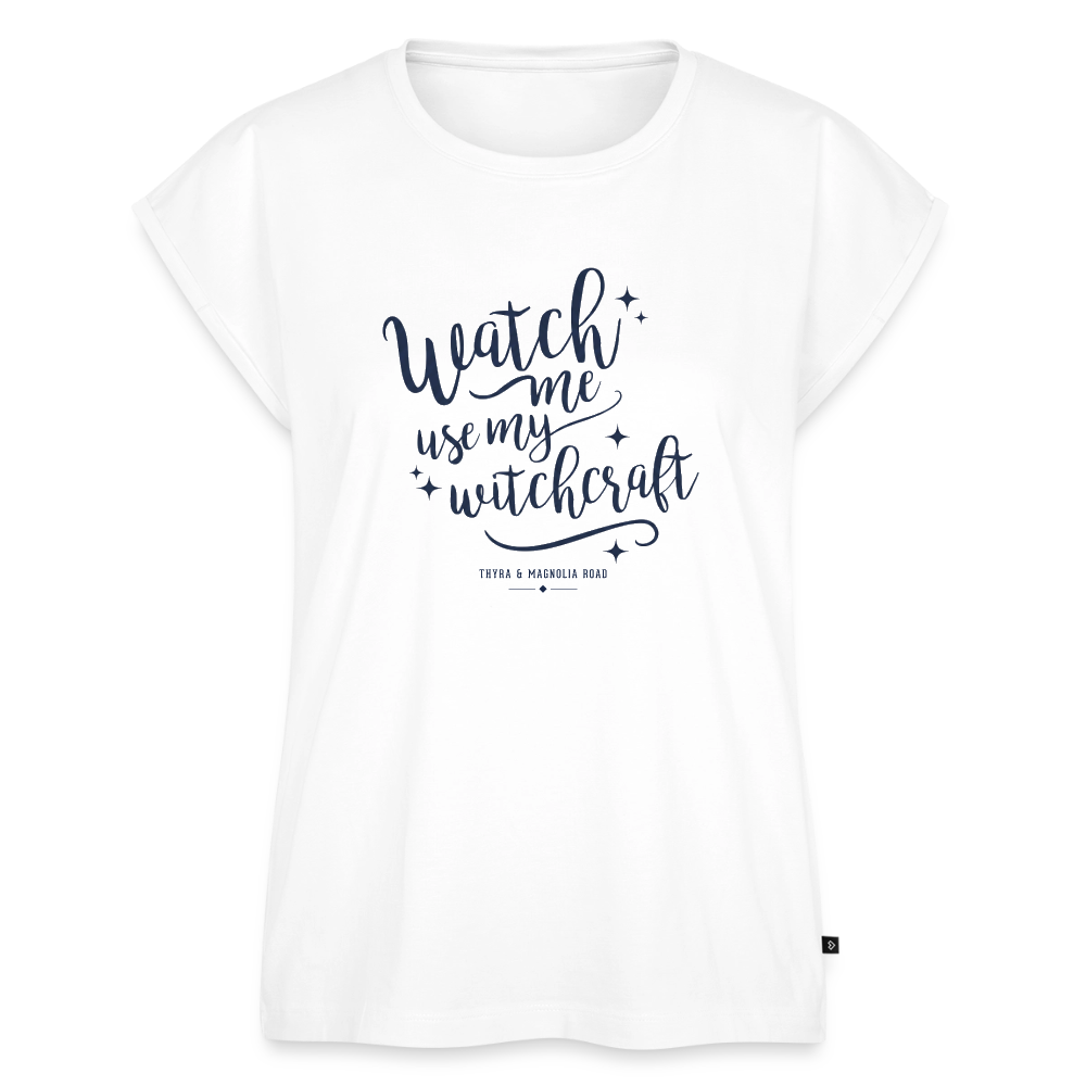 Watch Me Use My Witchcraft Relaxed Tee - white