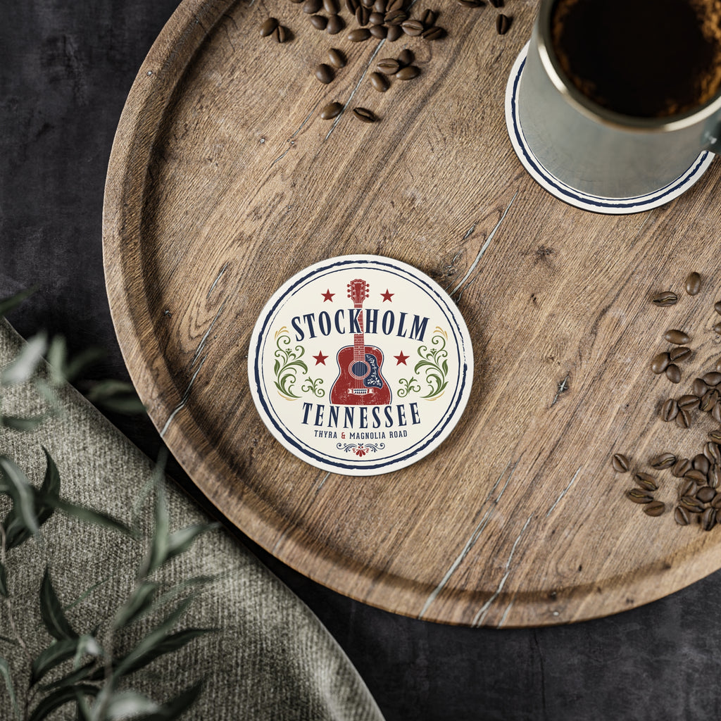 Stockholm Tennessee — Retro Music City Drink Coaster (Set)