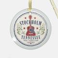 Stockholm Tennessee Ornament - Clear Glass (Round)